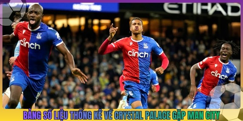 Bảng số liệu thống kê về Crystal Palace gặp Man City