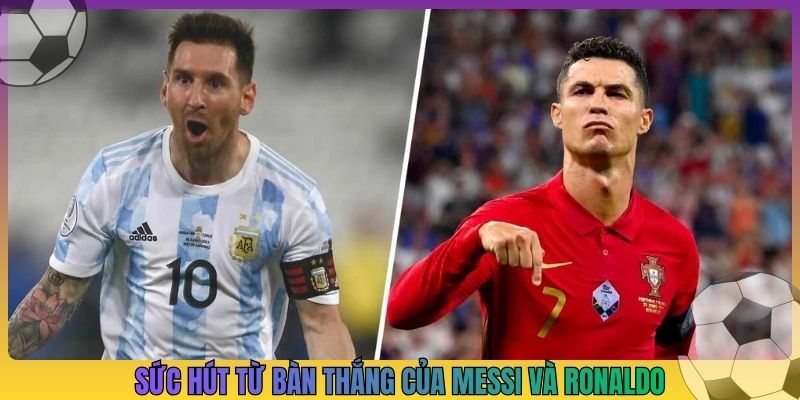 Sức hút từ bàn thắng của Messi và Ronaldo